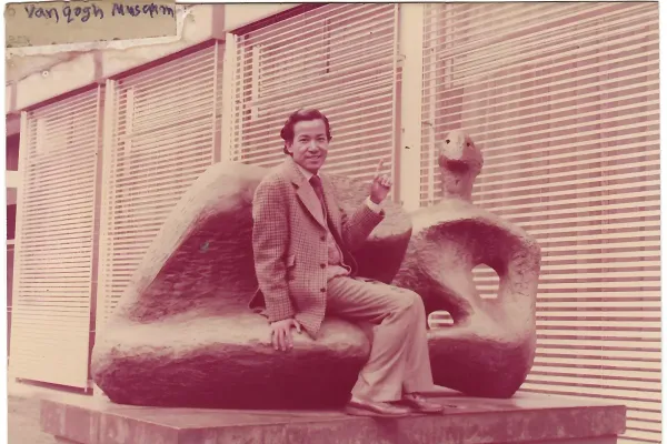 At the Van Gogh Museum in Amsterdam in 1982.