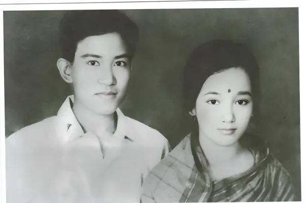 A photo of Prof Taid with his wife Basanti in 1967.