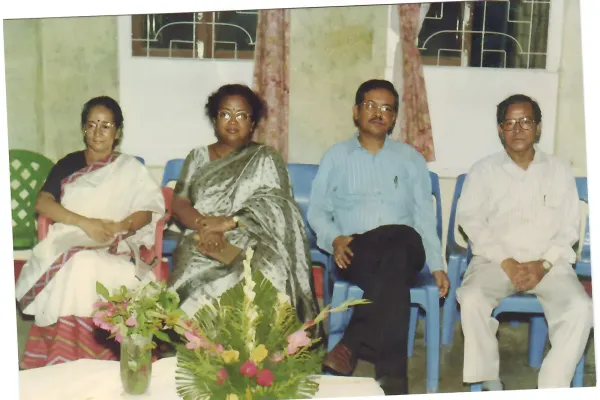 Prof Taid and his wife along with their friends, former Chief Secretary of Assam Jyoti Prasad Rajkhowa and his wife.