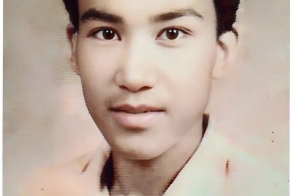 Photograph from 1958 during his time at the Ramakrishna Mission at Narendrapur, West Bengal.