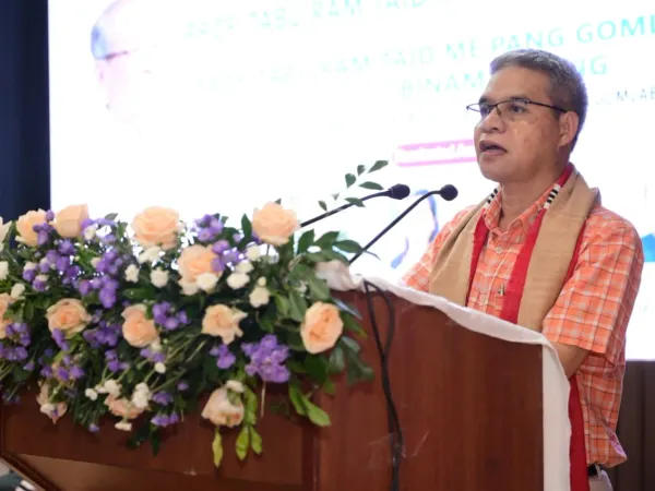 Photographs documenting the 2026 Taburam Taid Memorial Literary Awards ceremony and cultural presentations.
