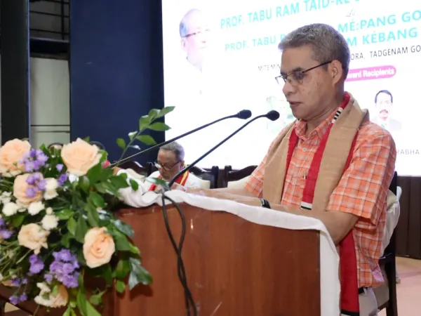 Photographs documenting the 2026 Taburam Taid Memorial Literary Awards ceremony and cultural presentations.