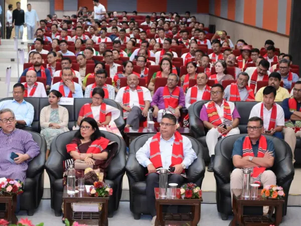Photographs documenting the 2026 Taburam Taid Memorial Literary Awards ceremony and cultural presentations.