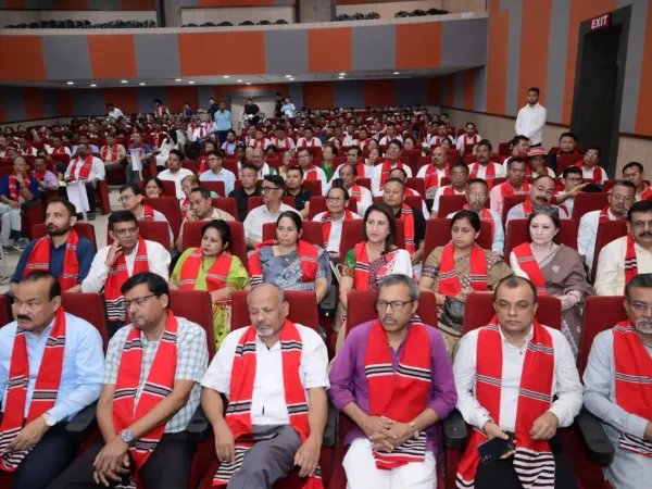 Photographs documenting the 2026 Taburam Taid Memorial Literary Awards ceremony and cultural presentations.