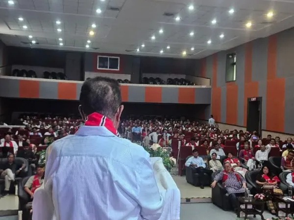 Photographs documenting the 2026 Taburam Taid Memorial Literary Awards ceremony and cultural presentations.