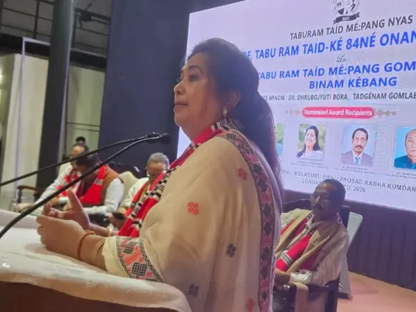 Photographs documenting the 2026 Taburam Taid Memorial Literary Awards ceremony and cultural presentations.