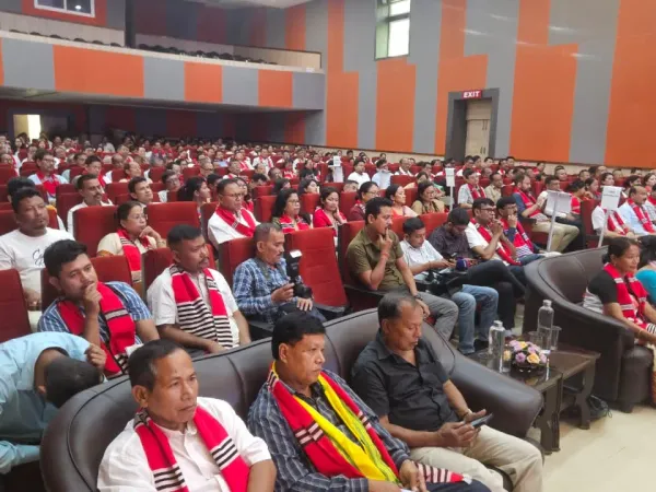 Photographs documenting the 2026 Taburam Taid Memorial Literary Awards ceremony and cultural presentations.