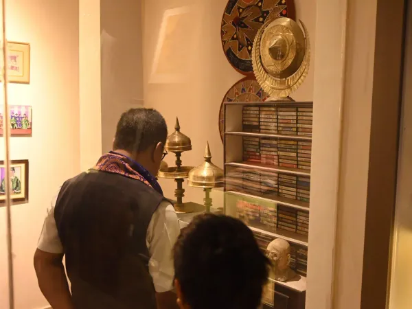 Exhibits on display inside the Tabu Ram Taid Memorial Museum.